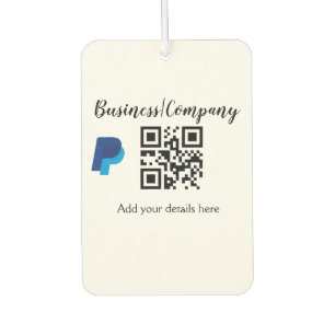 Strichcode QR Name für einfache Unternehmenswebsit Autolufterfrischer
