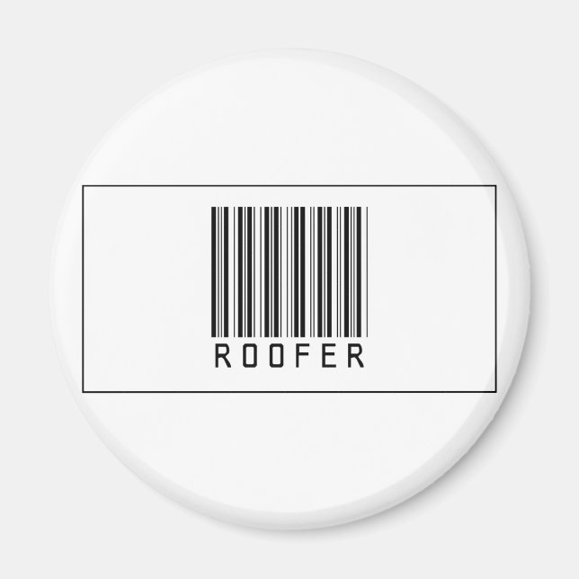 Strichcode Roofer Magnet (Vorne)