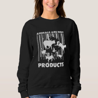 Strichcode Tierschutz Tier Ri Sweatshirt