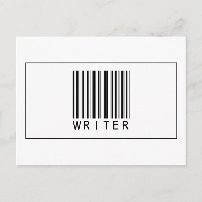 Strichcode Writer Postkarte (Vorderseite)