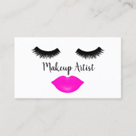 Striche und Lipstick-Makeup-Künstler Visitenkarte