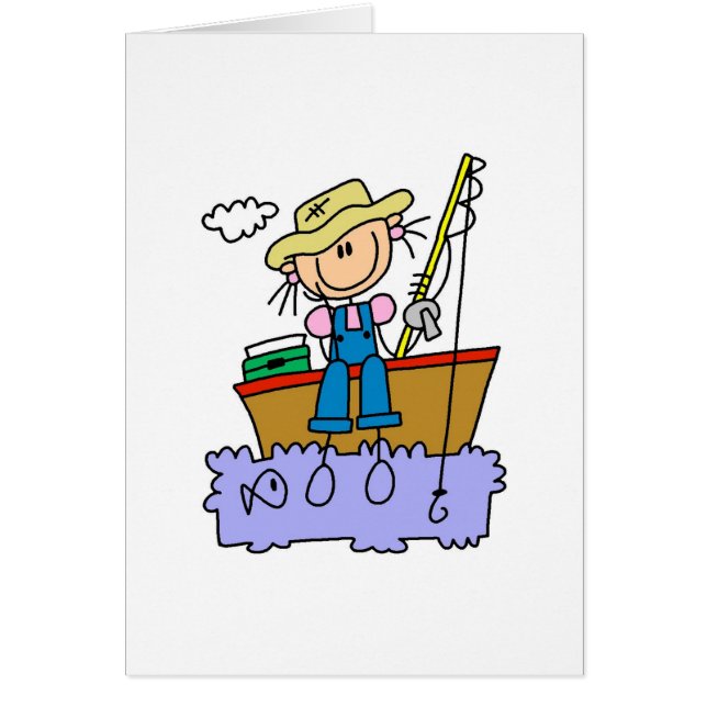 Strichfigur-Mädchen-Fischen (Vorne)