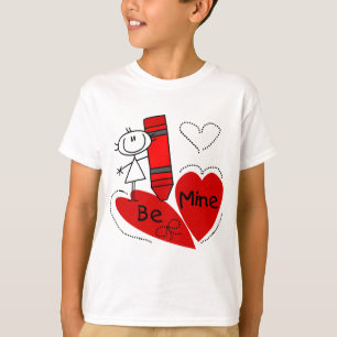 Strichfigur-Mädchen ist BergwerkValentine T-Shirt