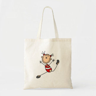 Strichfigur-Mädchengymnast-T-Shirts und Geschenke Tragetasche