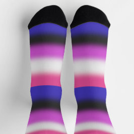 Strichflagge Gradient Genderfluid Socken