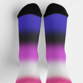 Strichflagge Gradient Genderfluid Socken