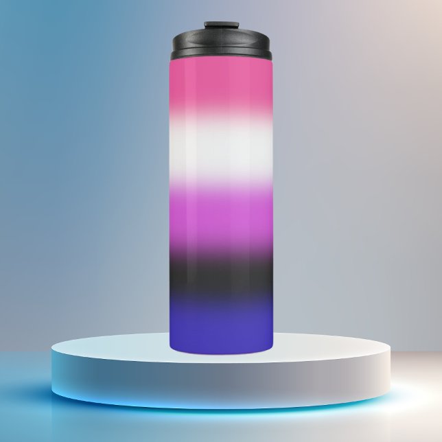 Strichflagge Gradient Genderfluid Thermosbecher (Von Creator hochgeladen)