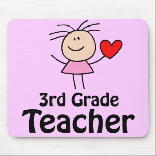 Strichmännchen-3. Grad-Lehrer Mousepad