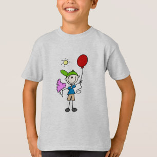 Strichmännchen an den angemessenen T-Shirts und a