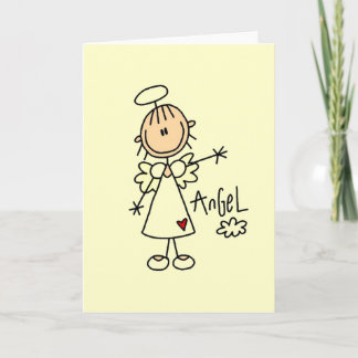 Strichmännchen Angel T - Shirt und Geschenke Karte