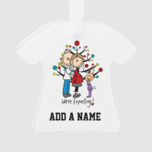 Strichmännchen-Anwärter Parents Mädchen Ornament