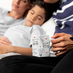 Strichmännchen Art Mother Day Kaffeetasse