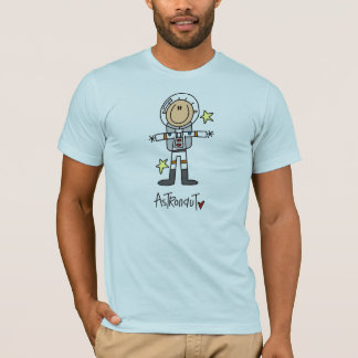 Strichmännchen-Astronaut T-Shirt