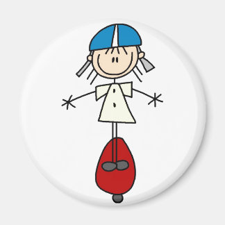 Strichmännchen auf Scooter-Magnet Magnet