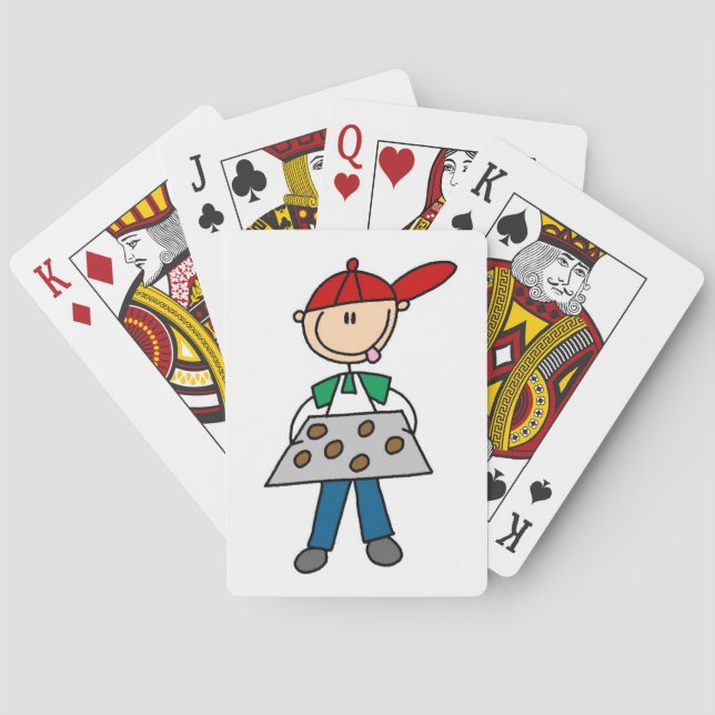 Strichmännchen backt Kekse Spielkarten (Rückseite)