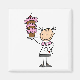 Strichmännchen Baker Tshirts und Geschenke Magnet