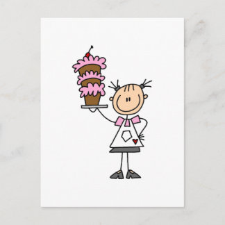 Strichmännchen Baker Tshirts und Geschenke Postkarte