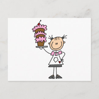 Strichmännchen Baker Tshirts und Geschenke Postkarte