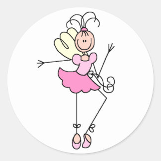 Strichmännchen Ballerina Sticker