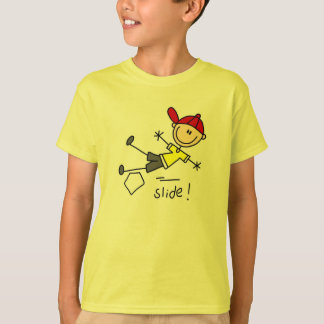Strichmännchen-Baseball T-Shirt