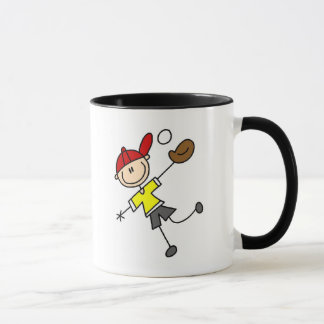 Strichmännchen-Baseball-Tasse Tasse