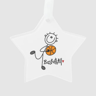 Strichmännchen Basketball Player Ornament