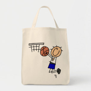 Strichmännchen-Basketball-Wanne T-shirs und Tragetasche