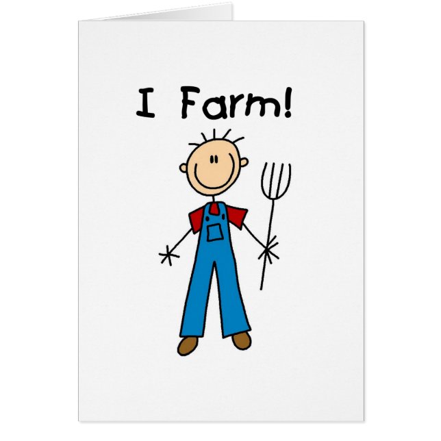 Strichmännchen-Bauers-T-Shirts und Geschenke (Vorne)