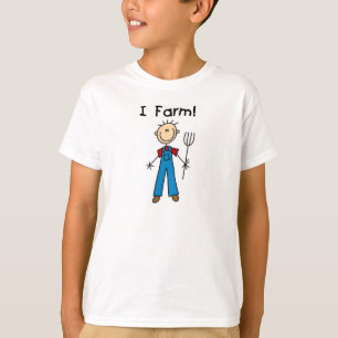 Strichmännchen-Bauers-T-Shirts und Geschenke T-Shirt