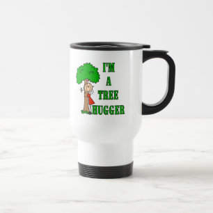 Strichmännchen-Baum Hugger T - Shirts und Reisebecher