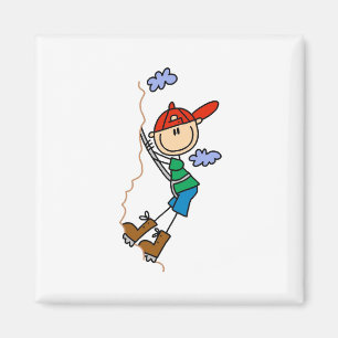 Strichmännchen Bergklettermagnete Magnet