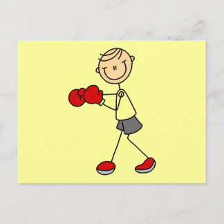 Strichmännchen Boxing Tshirts und Geschenke Postkarte