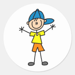 Strichmännchen Boy Sticker