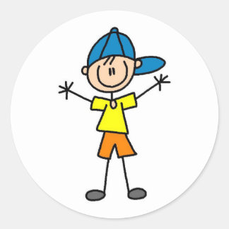 Strichmännchen Boy Sticker