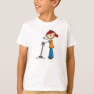 Strichmännchen Boy with Shovel T - Shirt