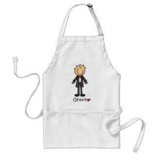 Strichmännchen-Bräutigam-T - Shirts und Geschenke Schürze