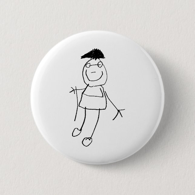 Strichmännchen Button (Vorderseite)