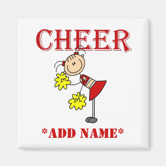 Strichmännchen Cheerleader Magnet