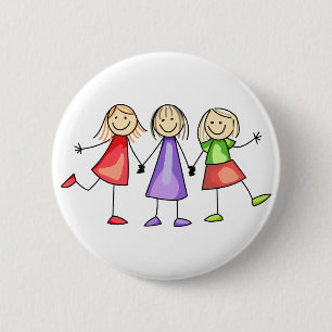 Strichmännchen Children Button