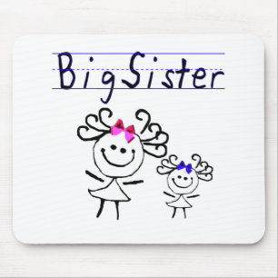 Strichmännchen der großen Schwester Mousepad