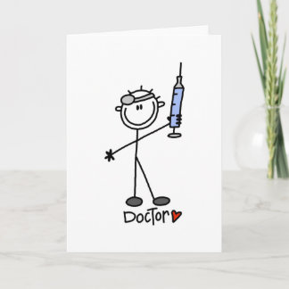 Strichmännchen Doctor Karte