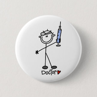 Strichmännchen-Doktor Button