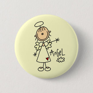 Strichmännchen-Engels-T - Shirts und Geschenke Button