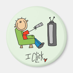 Strichmännchen FernsehClicker Magnet