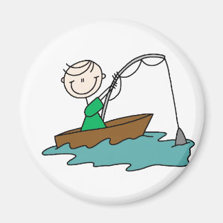 Strichmännchen Fishing Magnet