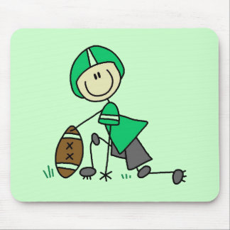 Strichmännchen-Fußball-Grün Mousepad