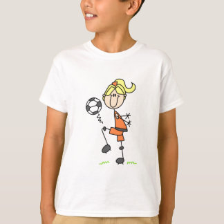 Strichmännchen-Fußball-T-Shirts und Geschenke T-Shirt