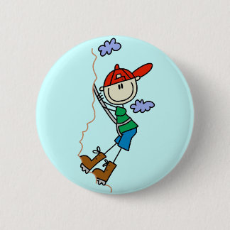 Strichmännchen-Gebirgskletternt-shirts und Button