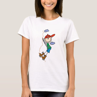 Strichmännchen-Gebirgskletternt-shirts und T-Shirt