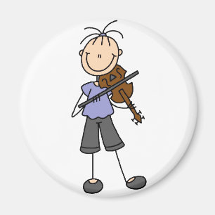 Strichmännchen-Geigen-Magnet Magnet